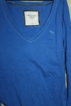 Abercrombie &amp; Fitch Women&#39;s Blue Long Sleeve Top Size Small - £23.25 GBP
