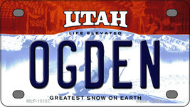 Ogden Utah Novelty Mini Metal License Plate Tag - £11.71 GBP