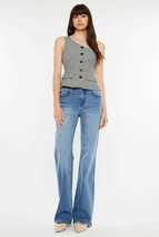 Kancan Medium Blue Ultra High Rise Cat&#39;s Whiskers Jeans - $49.00