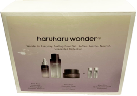 Haruharu Wonder 5 Piece Feeling Good Skincare Set Black Rice Unscented In Box - £31.67 GBP