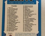 Unity Trading Card 1992 # Checklist - $1.97