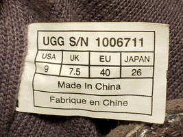 UGG Australia Mid-Calf Boots Camaya Sweater Knit with Sequins Sz.-9 Gray - £39.96 GBP