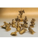 Vintage Euromarchi Christmas Nativity Set 11 Pc Italian Made Resin Polym... - $1,913.43 MXN