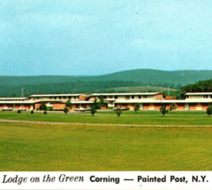 Vintage MCM Lodge on the Green Painted Post NY Unposted Panorama Postcard - £9.68 GBP