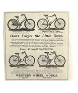 Crescent Bicycles 1894 Advertisement Victorian Bikes Models 3 And 6 ADBN1x - $35.05 CAD