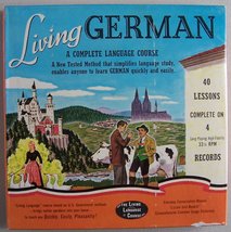 Living German, A Complete Language Course [ vintage 1956 ] 40 Lessons complete o - £10.94 GBP