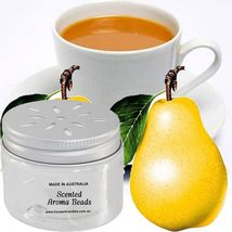White Tea &amp; French Pears Scented Aroma Beads Room/Car Air Freshener - £22.43 GBP+