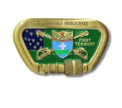 Ransom Guards First Vermont 3&quot; Belt Buckle - £39.17 GBP