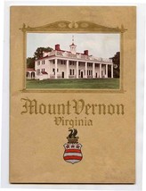 Mount Vernon Virginia 1936 Booklet &amp; Brochure George Washington  - £14.99 GBP