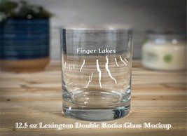 Finger Lakes New York  Double Rocks Glass - $14.99