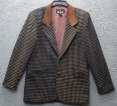 Vintage JL Colebrook Blazer Jacket Mens Medium Multi Houndstooth Single Breasted - £21.45 GBP