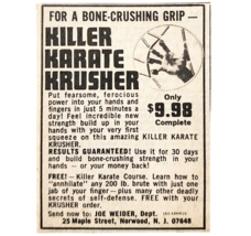 1973 Joe Weider Killer Karate Krusher Advertisement Martial Arts Vintage... - $19.99