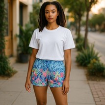 Lilly Pulitzer  Womens Large Let&#39;s Mango Katia Shorts Pink Toucan Bird P... - $28.02