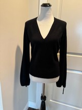 Kaufman Franco Black Cashmere Sweater SZ L Made in USA NWOT - $247.50