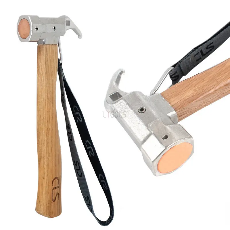 Ground Nail Hammer for Camping Tent, Steel Multi-tool, Woodworking Canopy Tent, - £35.45 GBP