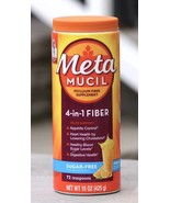 Metamucil Psyllium Fiber Supplement Powder - Orange Smooth, 15 oz/ 72 Te... - $25.23