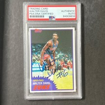 1981 Topps Basketball #33 Walter Davis Signed  Card AUTO PSA Slabbed Suns - £79.00 GBP