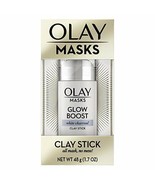 Face Masks by Olay, Clay Charcoal Facial Mask Stick, Glow Boost White Ch... - $6.82