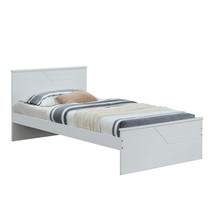 Ragna Twin Bed, White Finish - $264.00