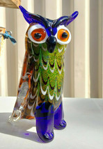 GCA Art Glass Owl 8-1/4&quot; tall - £19.57 GBP