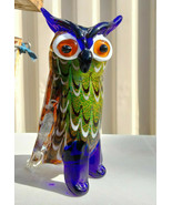 GCA Art Glass Owl 8-1/4&quot; tall - £19.74 GBP