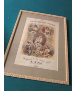 Original Sheet Cover Music 1850s Framed Kiss Me Dear - Belles Polka- Bli... - $406.20 CAD