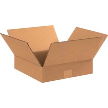 AVIDITI 12 x 12 x 3 Corrugated Cardboard Boxes, Flat 12&quot;L x 12&quot;W x 3&quot;H, Pack of  - £82.46 GBP