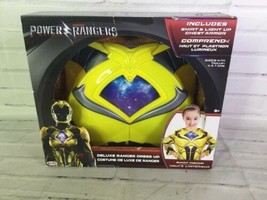 Power Rangers Deluxe Ranger Yellow Dress Up Shirt Costume Light Chest Armor 4-7x - £8.16 GBP
