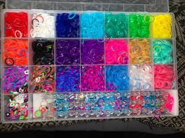 1,000+ Colourful Rubber Loom Bands Bracelet Making Kit Set - $14.73