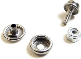 Snap Cap, Socket &amp; 1/2&quot; Machine Screw Stud, Stainless Steel - Select Qua... - $16.72+