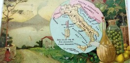 1889 Victorian Card ARBUCKLE&#39;S ARIOSA COFFEE Nation Series ITALY Mt Vesu... - $10.35