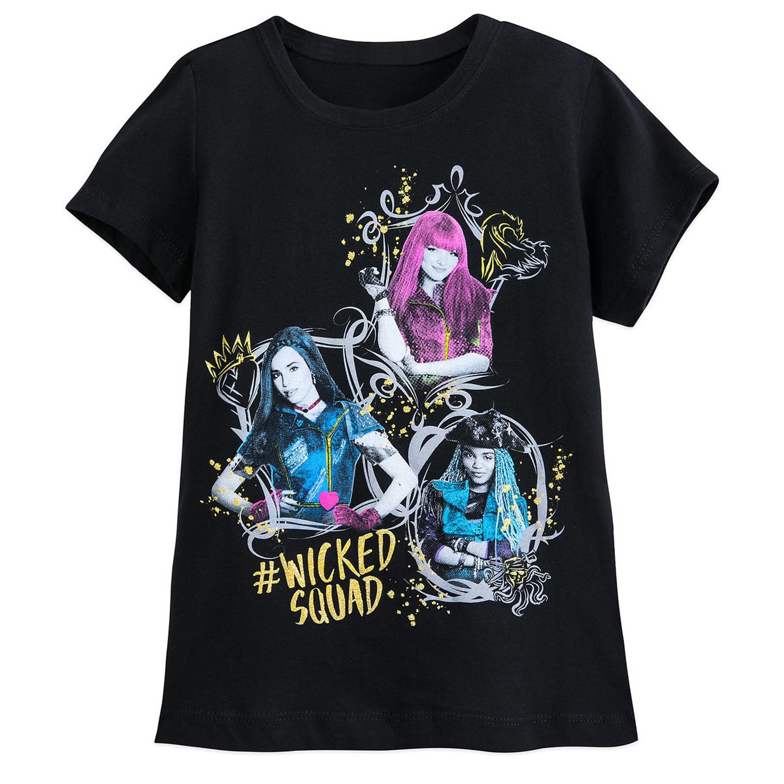 Girls Disney Descendants Cast T-Shirt (Size 5/6) Black - $19.79