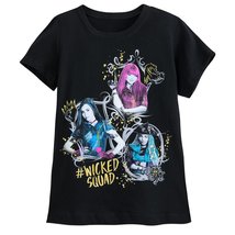 Girls Disney Descendants Cast T-Shirt (Size 5/6) Black - £15.69 GBP