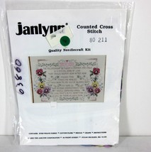 Janlynn 80-211 &quot;Mom&quot; Counted Cross Stitch Kit Usa 1993 Needlecraft Kit Mother - £30.13 GBP