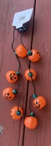 Fall Halloween Jumbo Pumpkin Indoor String Lights with 3 Settings - £35.29 GBP