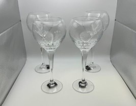 Set of 4 Royal Doulton Crystal PRECIOUS Water Goblets Glasses - £117.98 GBP