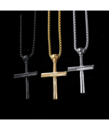 Waterproof Cross Necklace for men - Men&#39;s Necklace - 316L Stainless Steel - $49.49