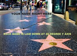 Personalized Hollywood Walk Of Fame Star Your Name On The Star Fun Photo... - $4.84+