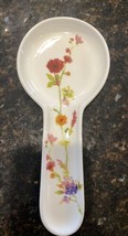 222 Fifth THEA White Floral Spoon Rest/Holder - £18.50 GBP