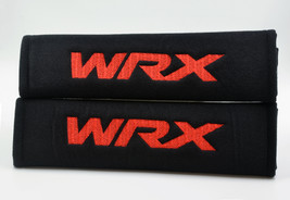 2 pieces (1 PAIR) WRX Embroidery Seat Belt Cover Shoulder Pads (Black Pads) - $16.99