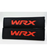 2 pieces (1 PAIR) WRX Embroidery Seat Belt Cover Shoulder Pads (Black Pads) - £13.36 GBP