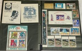 Space Program Apollo International Postage Stamp Album 23 Page RARE LOT USA image 7