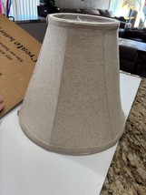 Bell Lamp Shades Set of 2, Beige Shade Replacement 6&quot;Top x 13&quot;Bottom x 1... - $18.32