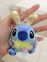 Disney Stitch dressed as Rabbit Plush Doll Keychain. Very Pretty and Rare - £15.74 GBP