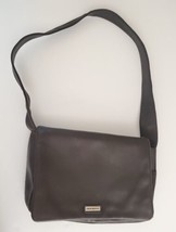 Giani Bernini Black Leather Shoulder Satchel 11&quot; x7&quot; x 2&quot; Bag Purse - £15.63 GBP