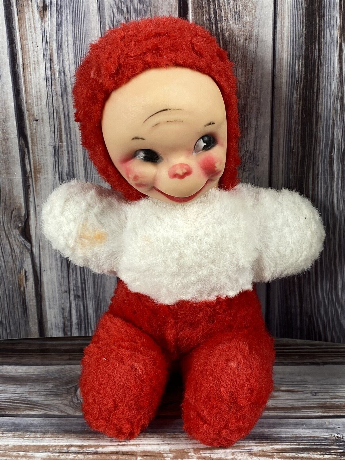 Vintage Rubber Face Plush Ugly Doll - 9 Vintage Rubber Face Plush Ugly Doll - 9