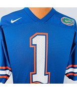 Nike University Of Florida M NCAA Blue Football Jersey Gators Number 1 - £55.29 GBP