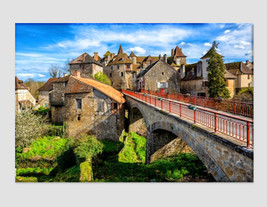 Medieval Old Town of Carennac in France Canvas Art France Wall Art Print French  - £38.49 GBP
