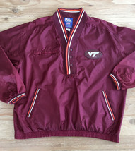 Pro Player Men&#39;s Large Vintage Virginia Tech Hokies Track Jacket Windbre... - £35.31 GBP