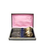 Set 6 Antique/Vintage Russian Gilted? Spoons, Ornamented HallMarked Orig... - $94.63 CAD
